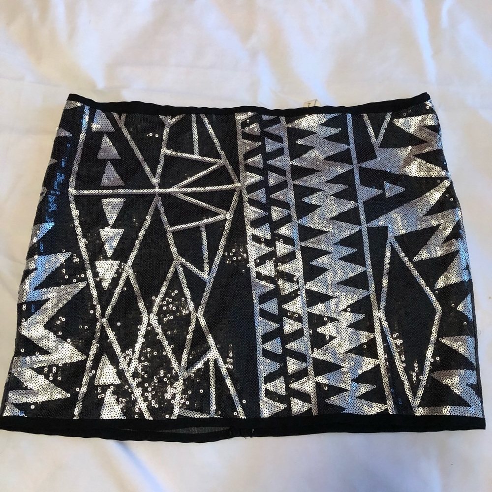 Sequin mini skirt